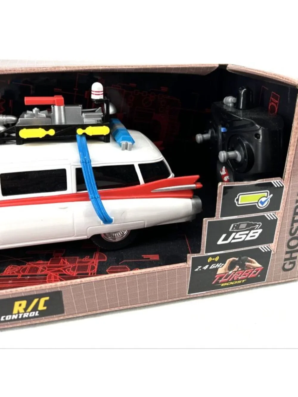 Ghostbusters Ecto-1 RC Remote Control Car Jada Cadillac Hollywood Rides